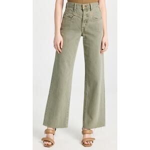 Slvrlake 'Grace' Green Cotton Double Yoke Denim Jean Size 24